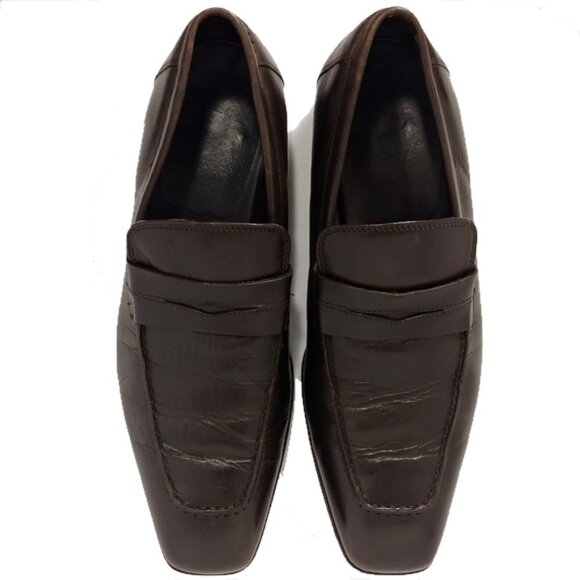 Donald Pliner Italy Dark Brown Penny Loafer 9.5M main image 5